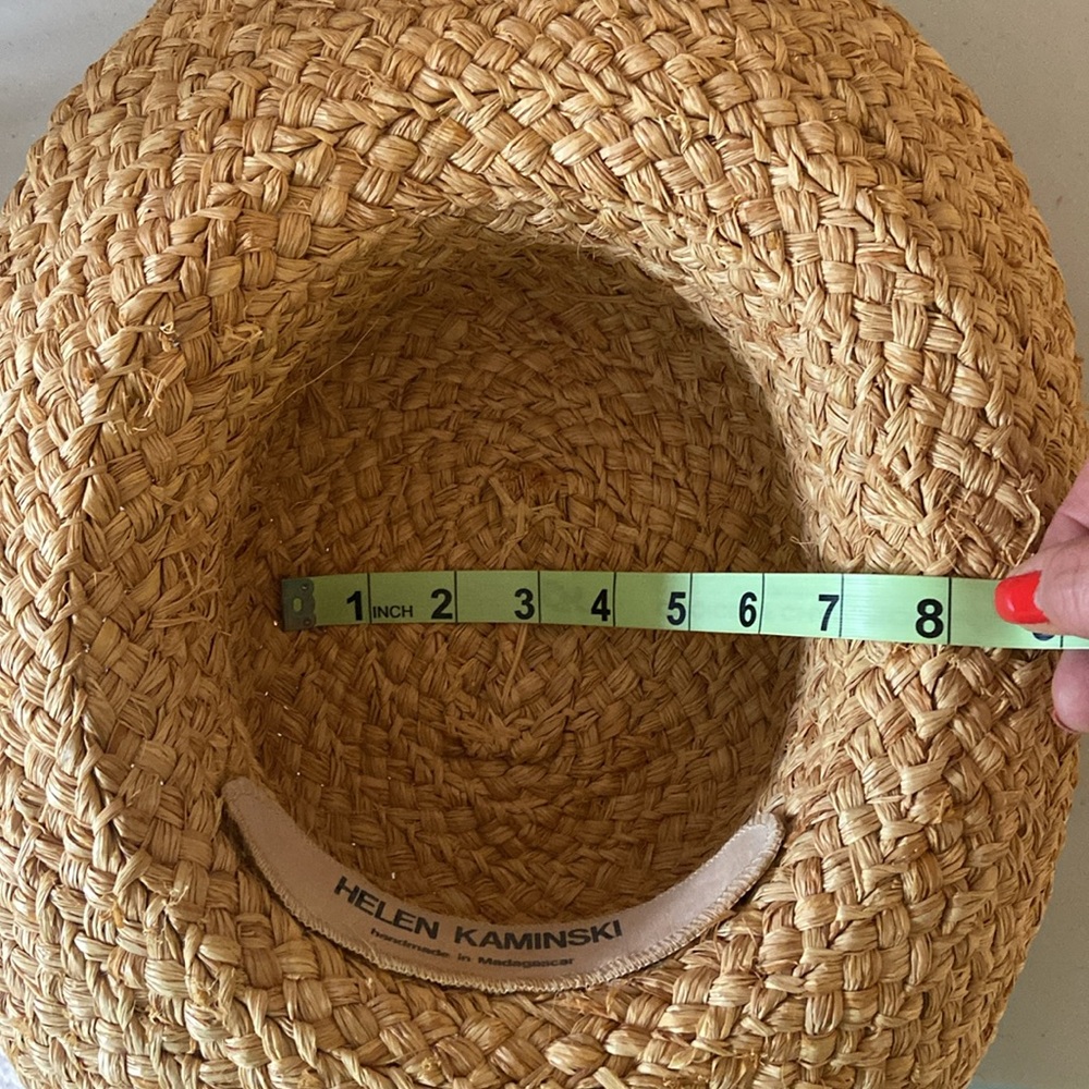 Helen Kaminski Straw Wide Brim Round Hat Handmade in Madagascar - Picture 6 of 6